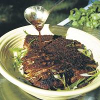 Grilled Flank Steak with Five-Spice Rub & Sesame-Soy Sauce_image