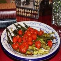 Pesto-Glazed Asparagus With Cherry Tomatoes image