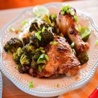 Peanut Chicken and Broccoli Sheet Pan Supper image