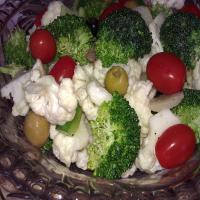 Italian Marinated Cauliflower and Broccoli Salad image