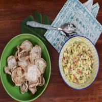 Pineapple Salsa with Taro Chips image