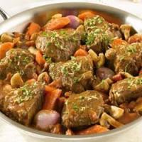 Swanson® Braised Beef with Shallots and Mushrooms image