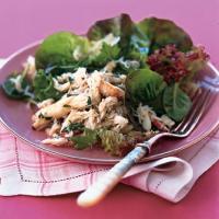 Lemony Crab Salad with Baby Greens image