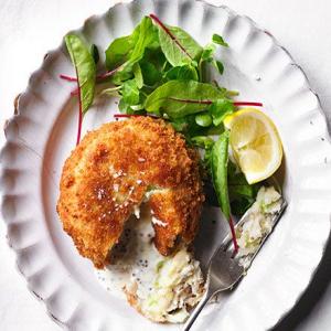 Hake fish cakes with mustard middles_image