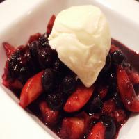 Balsamic Blueberries and Peaches image