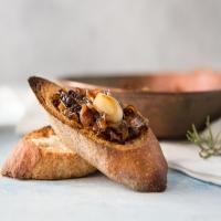Slow-Cooked Garlic and Onions With Toasted Baguette image