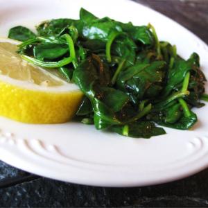 Buttery Lemon Spinach image