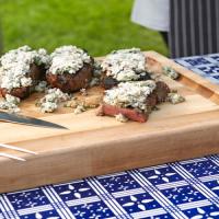Strip Steaks with Blue Cheese Glaze image
