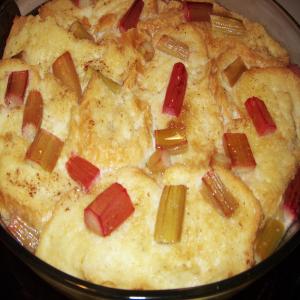 Rhubarb Bread Pudding_image