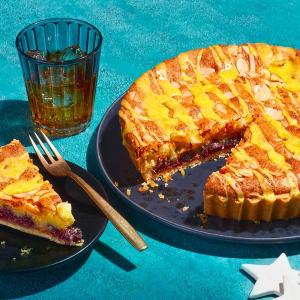 Cranberry & amaretto bakewell tart image