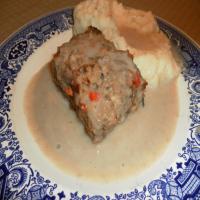 No Tomato Meatloaf and Mushroom Gravy image