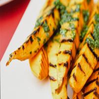 Grilled Sweet Potatoes with Lime Cilantro Vinaigrette_image