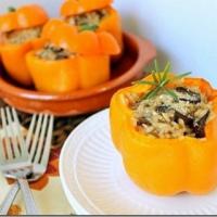 Cheesy Mushroom Stuffed Peppers_image