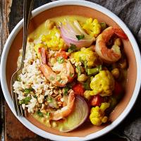 Curried Shrimp with Cauliflower and Chickpeas_image