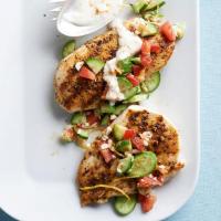 Grilled Chicken with Lemon-Cucumber Relish Recipe - (4.5/5) image