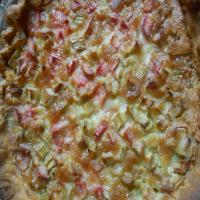 Granny's Rhubarb Custard Pie image