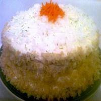 Tropical Carrot Layer Cake With Island Icing image