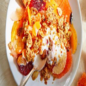 Citrus Breakfast Salad with Spicy Chile Granola image