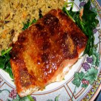 Smoked Paprika Roasted Salmon With Wilted Spinach image