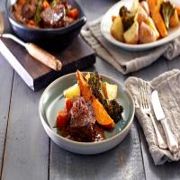 Curtis Stone's braised beef with roasted potatoes and broccoli_image