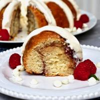 White Chocolate-Raspberry Bundt® Cake image