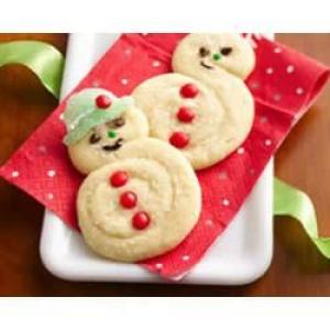 Spiral Snowman Cookies image
