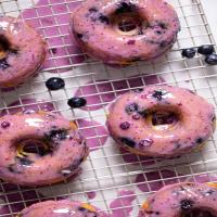 Healthy Blueberry Vegan Donuts_image