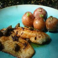 Snapper With Lemon, Capers and Baby Potatoes image
