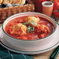 Tomato Soup With Herb Dumplings image