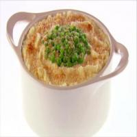 Baked Mashed Potatoes with Peas, Parmesan Cheese and Breadcrumbs image