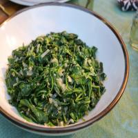 Brown Butter Sauteed Spinach with Lemon_image