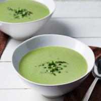 Asparagus, Pea and Zucchini Soup image