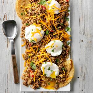 Mexican Rice with Poached Eggs_image
