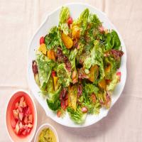 Green Salad with Roasted Beets and Pickled Rhubarb image