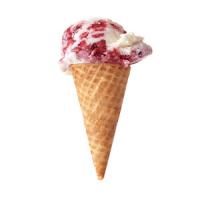 Raspberry-Ricotta Ice Cream image