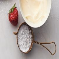 Strawberries with Creme Fraiche and Sugar_image