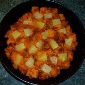 Spicy Glazed Sweet Potatoes and Pineapples_image