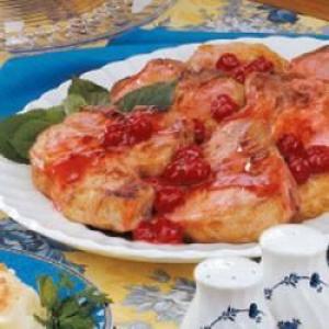 Slow-Cooked Cherry Pork Chops image