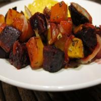 Rosemary Roasted Butternut Squash and Beets With Garlic image