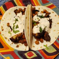 Air Fryer Vegetarian Cauliflower and Chickpea Tacos image