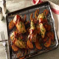 Bacon-Wrapped Chicken and Butternut Squash Sheet-Pan Dinner_image