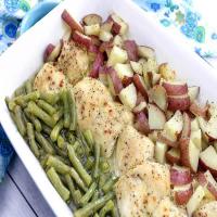 Green Beans, Chicken Breasts and Red Skin Potatoes_image