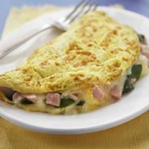 Spinach, Ham and Cheese Omelet_image
