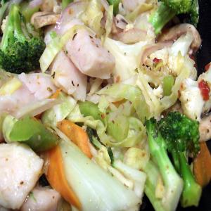 Fish and Vegetable Stir-Fry image