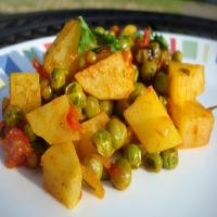 Curried Potatoes and Peas (Alu Mattar) image