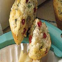 Basil-Red Pepper Muffins image