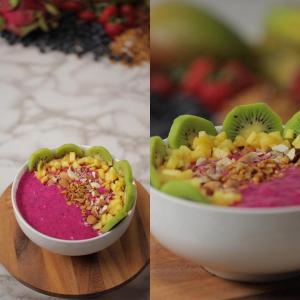 Healthy Smoothie Bowl: Pitaya Bowl: I See Kiwi Recipe by Tasty_image