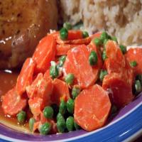 Lighter Creamy Carrots and Peas image