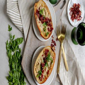 Creamy Spaghetti Squash Bowls With Pancetta & Herbs image