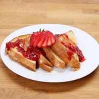 Ricotta Chocolate Chip Stuffed French Toast With Strawberry Syrup Recipe by Tasty_image